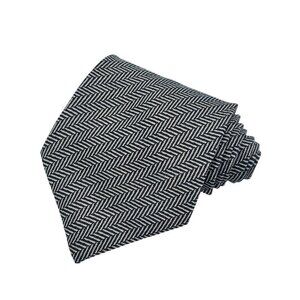 Men's Protocol Tie, Classic Style, Black and White